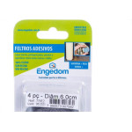 Feltro Aa Engedom Cinza Redondo 6,0Cm 4Pecas 7562