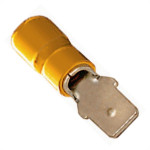 Pre-Isolado Crimper Macho Amarelo 4,0/6,0 Ma23-6  100pcs Em4290