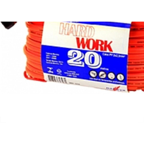 Extensao Daneva Prolongador Macho Femea Hw 2 Polos 20M Laranja 20A Dn1346