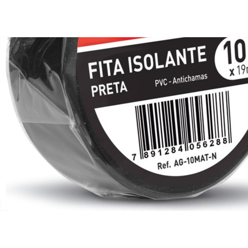 Fita Isolante Legrand 10M X 19Mm Ag-10Mat-N - Kit C/10 