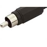 Plug Adaptador Rca Preto 591 - Kit C/10 