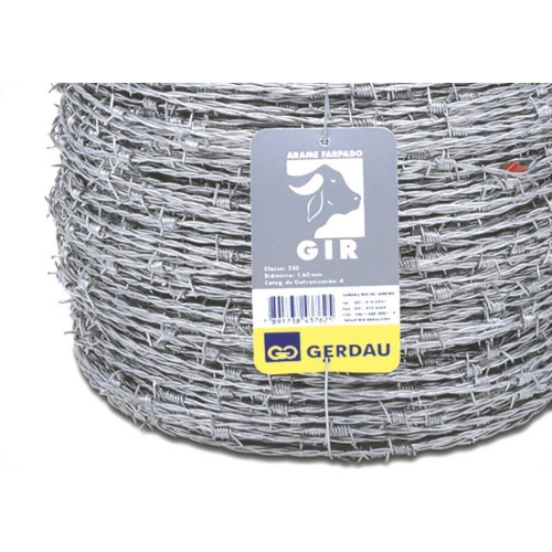 Arame Farpado Gerdau 1,60 ''Gir'' Rl250M 