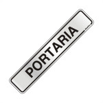 Placa Sinalizacao Aluminio 05X25 ''Portaria'' 100Dd