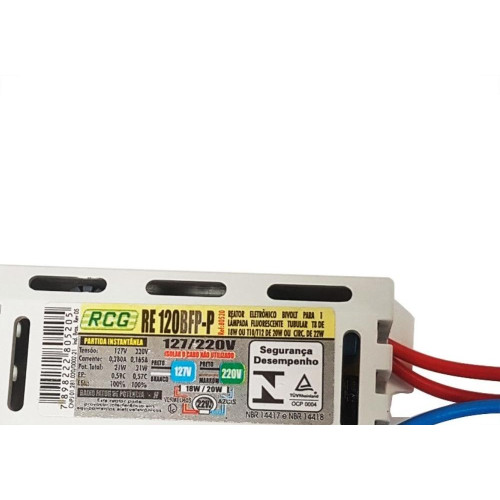 Reator Eletronico Rcg 1X18/20/22W Bivolt 89064