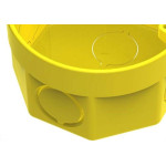 Caixinha Luz Plastica 3X3 Tigre Flex Amarela  - Kit C/12 