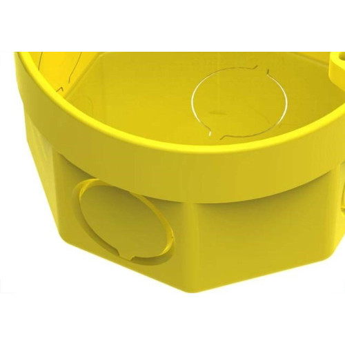 Caixinha Luz Plastica 3X3 Tigre Flex Amarela  - Kit C/12 