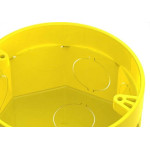 Caixinha Luz Plastica 3X3 Tigre Flex Amarela  - Kit C/12 