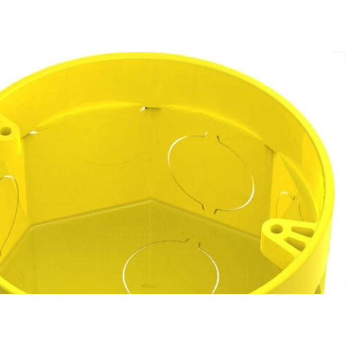 Caixinha Luz Plastica 3X3 Tigre Flex Amarela  - Kit C/12 