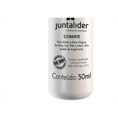 Corante Juntalider Laranja 50Ml Para Tinta  - Kit C/12 