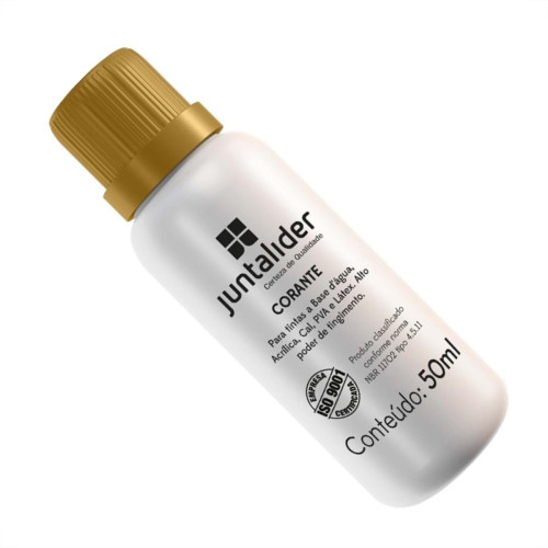 Corante Juntalider Ocre 50Ml Para Tinta  - Kit C/12 