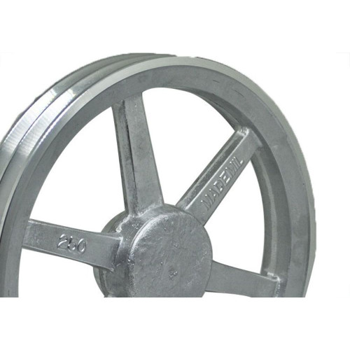 Polia Aluminio Mademil ''A'' 2 Canais10''/250Mm Pal250A2