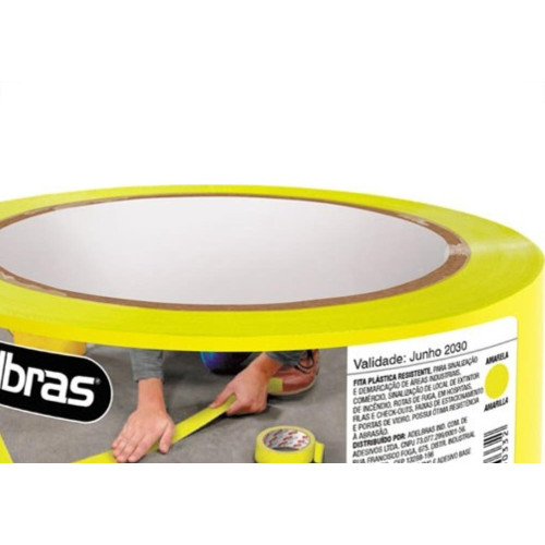 Fita Demarcacao Solo Adelbras 48X30M Amarela 