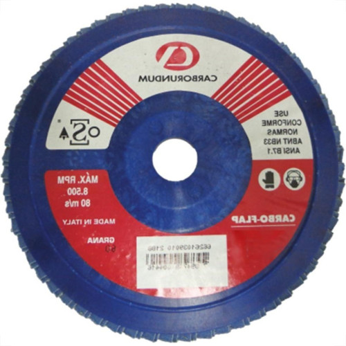 Disco Flap Carborundum 7'' X 80 Zirconia 
