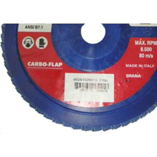 Disco Flap Carborundum 7'' X 80 Zirconia 