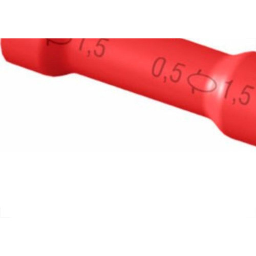 Pre-Isolado Crimper Luva Emenda 0,5A1,5 Vermelho Lep1,5 Com 100 Pecas 1701 (Lep 1,5)