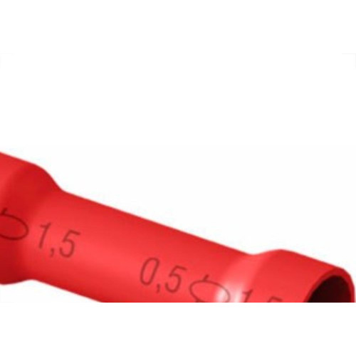 Pre-Isolado Crimper Luva Emenda 0,5A1,5 Vermelho Lep1,5 Com 100 Pecas 1701 (Lep 1,5)