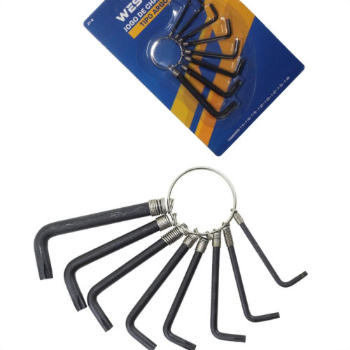 Chave Torx Western T09At40 Com Argola8Pecas Jt-8