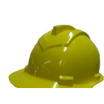 Capacete Com Carneira Ledan Plastico Amarelo 2531