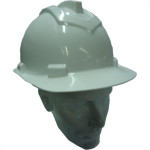 Capacete Com Carneira Ledan Plastico Branco 2530