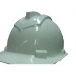 Capacete Com Carneira Ledan Plastico Branco 2530