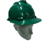 Capacete Com Carneira Ledan Plastico Verde 2533