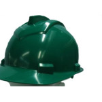 Capacete Com Carneira Ledan Plastico Verde 2533