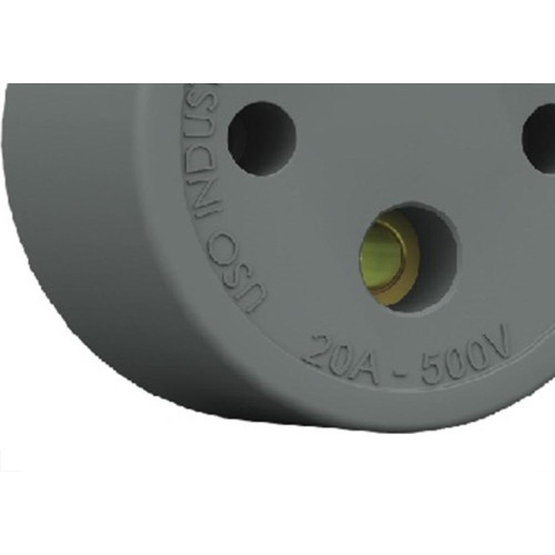 Tomada Externa Lumibras Nylon/Fibra 2X20 22.1 - Kit C/10 