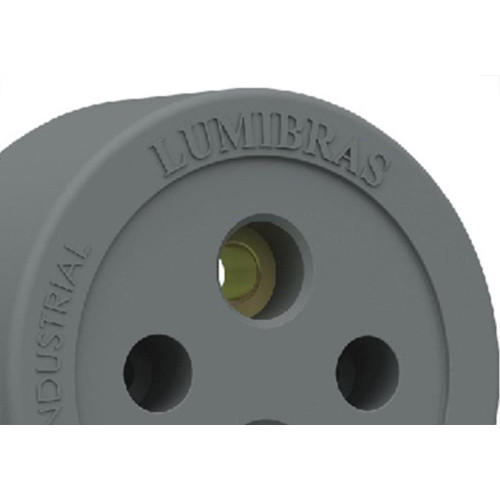 Tomada Externa Lumibras Nylon/Fibra 2X30 23.1 - Kit C/10 