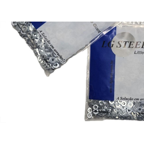 Arruela Lisa Zincada Lgsteel Metrica 4 Mil 