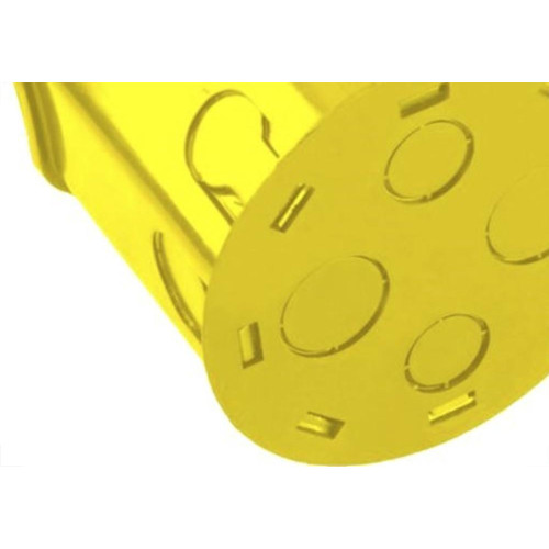 Caixinha Luz Plastica Fmd Mondiale Amarela Orelha Plastica 3009 - Kit C/15 
