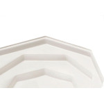 Plafonier Pvc Pavilonis 910 Branco Sextavado Soquete Porcelana 891001/200