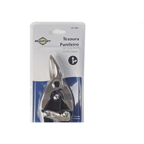 Tesoura Funileiro Aviacao Brasfort 10''Direita 8096