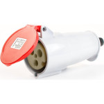 Acoplamento Steck 380V 2 Polos+Terra 16A Vermelho 3059