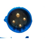 Pino 3 Polos+Terra Steck 220V 16A Azul N4079