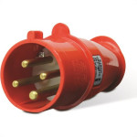 Pino 3 Polos+Terra Steck 380V 16A Vermelho N4076