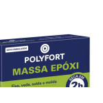 Adesivo Epoxi Massa Polyfort 50Gr Pulvitec Da004 - Kit C/12 