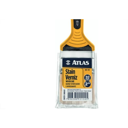 Pincel Trincha Pintura Atlas Dupla   2'' 419/5 - Kit C/12 