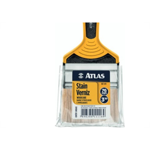 Pincel Trincha Pintura Atlas Dupla   3'' 419/7 - Kit C/12 