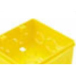 Caixinha Luz Plastica 4X4 Tramontina Amarela Orelha Pvc  - Kit C/20 