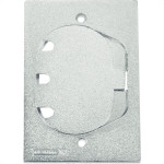 Placa Piso Aluminio Tramontina 4X2 Unha Para 1 Rj45 56121/088