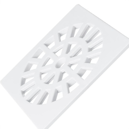 Grelha Plastica Herc Quadrada Branca 10X10 289 - Kit C/6 