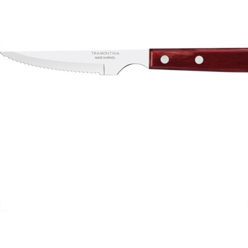 Faca Tramontina Churasco Cabo Polywood Longo Com 12Pecas 21109/074