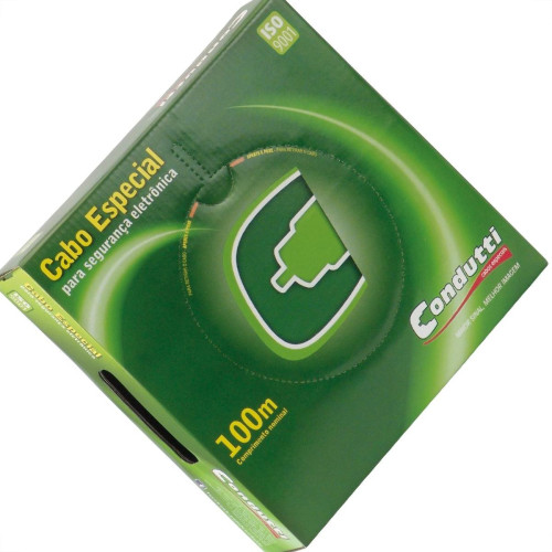 Fio Cabo Manga 3 Vias Camera Sem Audio Branco 100M  Fio Cabo Manga 3 Vias Camera Sem Audio Branco 100M