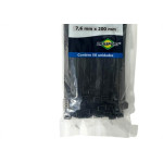 Abracadeira Nylon Brasfort Preta 7,6X200 50 Pecas 8878