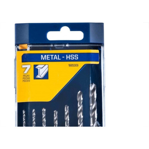 Broca Aco Rapido Irwin 2,0 A 6,0Mm Kit Com 7 Pecas 