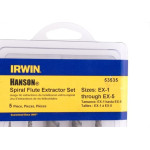 Extrator Parafuso Irwin 5/64A19/64 5Pecas 53535