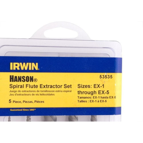 Extrator Parafuso Irwin 5/64A19/64 5Pecas 53535