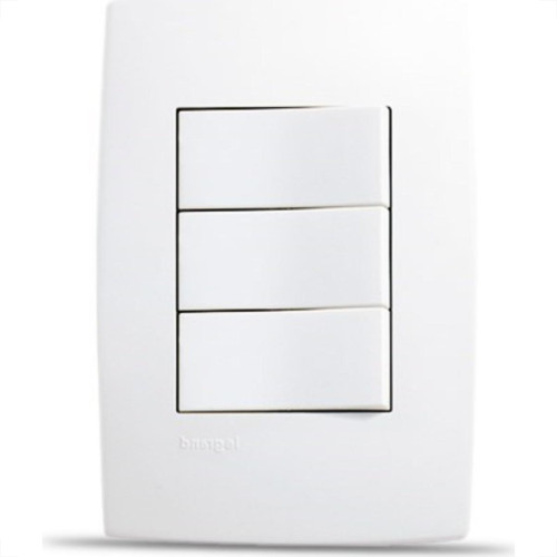 Conjunto Pial Plus 4X2 Branco Com Placa(3Simples) 613100