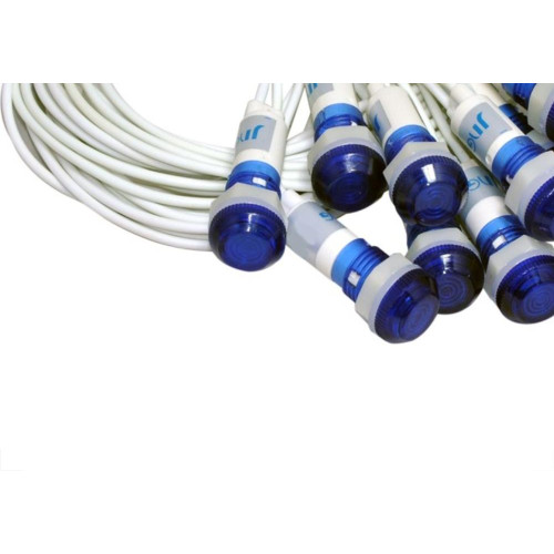 Sinaleiro Jng Com Rabicho Plr108 127V Azul 52155 - Kit C/10 