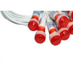 Sinaleiro Jng Com Rabicho Plr108 220V Vermelho 52158 - Kit C/10 